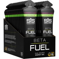 Freewheel Science In Sport Beta Fuel Energy Gel + Electrolyte - box of 30 gels - raspberry and lemon | Extra 10% off for BC Members, money back guarantee + FREE Delivery options & Returns
