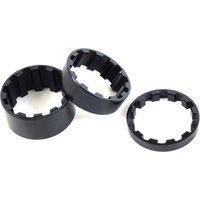 Freewheel M Part Splined Alloy Headset Spacers 1 inch, 5 / 10 / 15 mm Black, Pack of 3 | Extra 10% off for BC Members, money back guarantee + FREE Delivery options & Returns