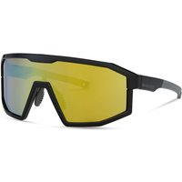 Freewheel Madison Eyewear Enigma Gloss Black Sunglasses - Bronze Mirror Lens | Extra 10% off for BC Members, money back guarantee + FREE Delivery options & Returns