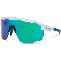 Freewheel Madison Eyewear Cipher Gloss White Sunglasses - Green Mirror Lens | Extra 10% off for BC Members, money back guarantee + FREE Delivery options & Returns
