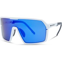 Freewheel Madison Eyewear Crypto Gloss White Sunglasses - 3 Lens Pack - Blue Mirror / Amber / Clear | Extra 10% off for BC Members, money back guarantee + FREE Delivery options & Returns