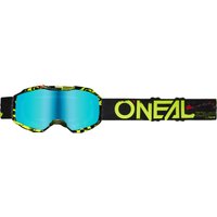 Freewheel Oneal B-10 Goggle ATTACK black/neon yellow - radium blue | Extra 10% off for BC Members, money back guarantee + FREE Delivery options & Returns