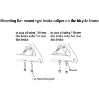 Freewheel Shimano Spares Flat mount calliper to flat mount frame fixing bolt various lengths | Extra 10% off for BC Members, money back guarantee + FREE Delivery options & Returns