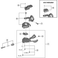 Freewheel Shimano Spares SL-M8000 right hand indicator unit | Extra 10% off for BC Members, money back guarantee + FREE Delivery options & Returns