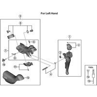 Freewheel Shimano Spares ST-R3030 left hand bracket assembly | Extra 10% off for BC Members, money back guarantee + FREE Delivery options & Returns