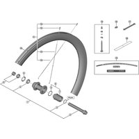 Freewheel Shimano Spares WH-R9170-C60-TU-R12 ball retainer, 3/16