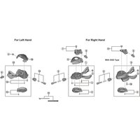 Freewheel Shimano Spares SL-M5100-I left hand main lever cover and fixing screw | Extra 10% off for BC Members, money back guarantee + FREE Delivery options & Returns