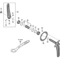 Freewheel Shimano Spares FC-M5100-1 gear fixing screw M8 x 11.5 mm, pack of 4 | Extra 10% off for BC Members, money back guarantee + FREE Delivery options & Returns
