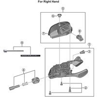 Freewheel Shimano Spares SL-M8130-I R11 right hand shifting lever unit | Extra 10% off for BC Members, money back guarantee + FREE Delivery options & Returns