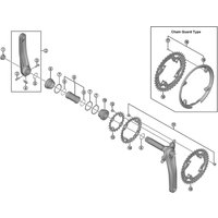 Freewheel Shimano Spares FC-M4000 chain guard and fixing bolts | Extra 10% off for BC Members, money back guarantee + FREE Delivery options & Returns