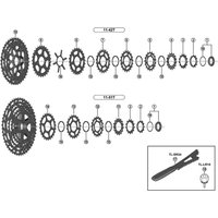 Freewheel Shimano Spares CS-M8000 sprocket wheel 13T built in spacer type | Extra 10% off for BC Members, money back guarantee + FREE Delivery options & Returns