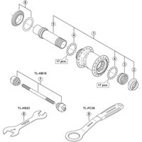 Freewheel Shimano Spares HB-M640 complete hub axle | Extra 10% off for BC Members, money back guarantee + FREE Delivery options & Returns