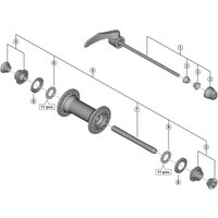 Freewheel Shimano Spares HB-5800 complete quick release, 133 mm | Extra 10% off for BC Members, money back guarantee + FREE Delivery options & Returns