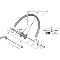 Freewheel Shimano Spares HB-M4050 complete hub axle, 108 mm | Extra 10% off for BC Members, money back guarantee + FREE Delivery options & Returns