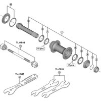 Freewheel Shimano Spares HB-M7010 Complete hub axle | Extra 10% off for BC Members, money back guarantee + FREE Delivery options & Returns