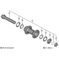Freewheel Shimano Spares HB-R7070 complete hub axle | Extra 10% off for BC Members, money back guarantee + FREE Delivery options & Returns