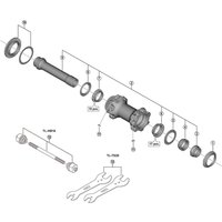 Freewheel Shimano Spares HB-M9110-B complete hub axle, 110 mm | Extra 10% off for BC Members, money back guarantee + FREE Delivery options & Returns