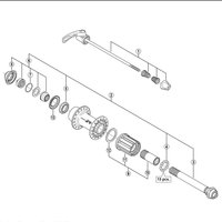 Freewheel Shimano Spares FH-M770 complete hub axle | Extra 10% off for BC Members, money back guarantee + FREE Delivery options & Returns