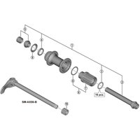 Freewheel Shimano Spares FH-MT400-B complete hub axle, 148 mm | Extra 10% off for BC Members, money back guarantee + FREE Delivery options & Returns