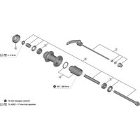 Freewheel Shimano Spares FH-MT401 complete quick release 174 mm | Extra 10% off for BC Members, money back guarantee + FREE Delivery options & Returns