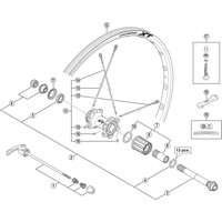 Freewheel Shimano Spares WH-M785 spoke, 285 mm with plug & washer | Extra 10% off for BC Members, money back guarantee + FREE Delivery options & Returns