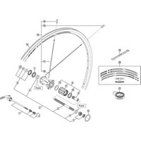 Freewheel Shimano Spares WH-RS11-R complete hub axle, 141 mm | Extra 10% off for BC Members, money back guarantee + FREE Delivery options & Returns
