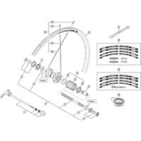 Freewheel Shimano Spares WH-RS20 complete quick release 163 mm, rear | Extra 10% off for BC Members, money back guarantee + FREE Delivery options & Returns