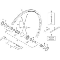 Freewheel Shimano Spares WH-7900-C24-TL-F spoke with plug and washer, 282 mm | Extra 10% off for BC Members, money back guarantee + FREE Delivery options & Returns
