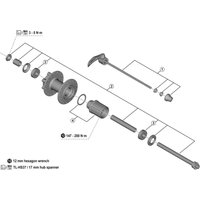 Freewheel Shimano Spares WH-R501 complete quick release 168 mm, black | Extra 10% off for BC Members, money back guarantee + FREE Delivery options & Returns