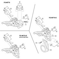 Freewheel Shimano Spares FD-M770 stroke adjustment bolt and plate | Extra 10% off for BC Members, money back guarantee + FREE Delivery options & Returns