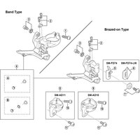 Freewheel Shimano Spares FD-7900 cable fixing plate and bolt M5 x 8 mm | Extra 10% off for BC Members, money back guarantee + FREE Delivery options & Returns