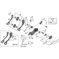 Freewheel Shimano Spares RD-M9000 switch lever unit and fixing plate | Extra 10% off for BC Members, money back guarantee + FREE Delivery options & Returns