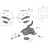 Freewheel Shimano Spares ST-M3050 Main lever cover and fixing screws | Extra 10% off for BC Members, money back guarantee + FREE Delivery options & Returns