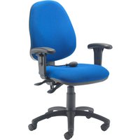 Orchid Lumbar Pump Ergonomic Operator Chair With Height Adjustable Arms, Blue Orchid Lumbar Pump Ergonomic Operator Chair With Height Adjustable Arms, Blue