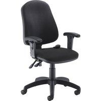 Orchid Lumbar Pump Ergonomic Operator Chair With Height Adjustable Arms, Black Orchid Lumbar Pump Ergonomic Operator Chair With Height Adjustable Arms, Black