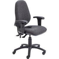 Orchid Lumbar Pump Ergonomic Operator Chair With Height Adjustable Arms, Charcoal Orchid Lumbar Pump Ergonomic Operator Chair With Height Adjustable Arms, Charcoal