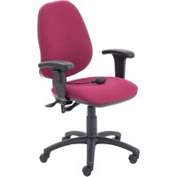 Orchid Lumbar Pump Ergonomic Operator Chair With Height Adjustable Arms, Burgundy Orchid Lumbar Pump Ergonomic Operator Chair With Height Adjustable Arms, Burgundy