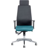 Brechin Executive Operator Chair Black Back With Headrest, Montserrat Brechin Executive Operator Chair Black Back With Headrest, Montserrat