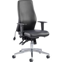 Brechin High Back Leather Faced Executive Chair, Black Brechin High Back Leather Faced Executive Chair, Black