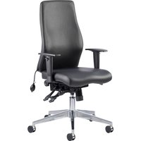 Brechin High Back Leather Faced Executive Chair, Black Brechin High Back Leather Faced Executive Chair, Black