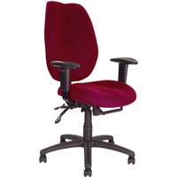 24 Hour High Back Ergonomic Operator Chair, Burgundy 24 Hour High Back Ergonomic Operator Chair, Burgundy