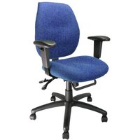 24 Hour Medium Back Ergonomic Operator Chair, Blue 24 Hour Medium Back Ergonomic Operator Chair, Blue