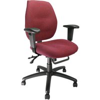 24 Hour Medium Back Ergonomic Operator Chair, Burgundy 24 Hour Medium Back Ergonomic Operator Chair, Burgundy