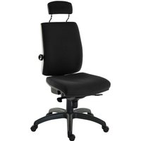 Baron 24HR Ergonomic Chair With Headrest (Fabric), Black Baron 24HR Ergonomic Chair With Headrest (Fabric), Black