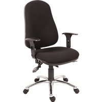 Comfort Ergo Operator Chair With Chrome Base, Black Comfort Ergo Operator Chair With Chrome Base, Black