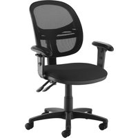 Vantage Medium Mesh Back Operator Chair (Adjustable Arms), Black Vantage Medium Mesh Back Operator Chair (Adjustable Arms), Black