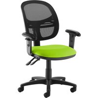 Vantage Medium Mesh Back Operator Chair (Adjustable Arms), Green Vantage Medium Mesh Back Operator Chair (Adjustable Arms), Green