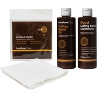 Chopping Board Maintenance Kit - Contains Chopping Board Cleaner & Conditioner - Made from Food Safe Oil With a Colourless, Odourless & Tasteless Finish