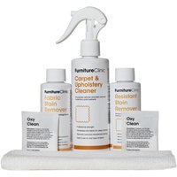 Carpet & Upholstery Stain Removal Kit - Complete kit to clean & remove fabric stains. Works on new or old dried in stains on a range of surfaces including car seats, carpets, sofas & more