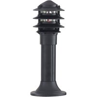 Black Bollard Light With Glass Diffuser Black Bollard Light With Glass Diffuser